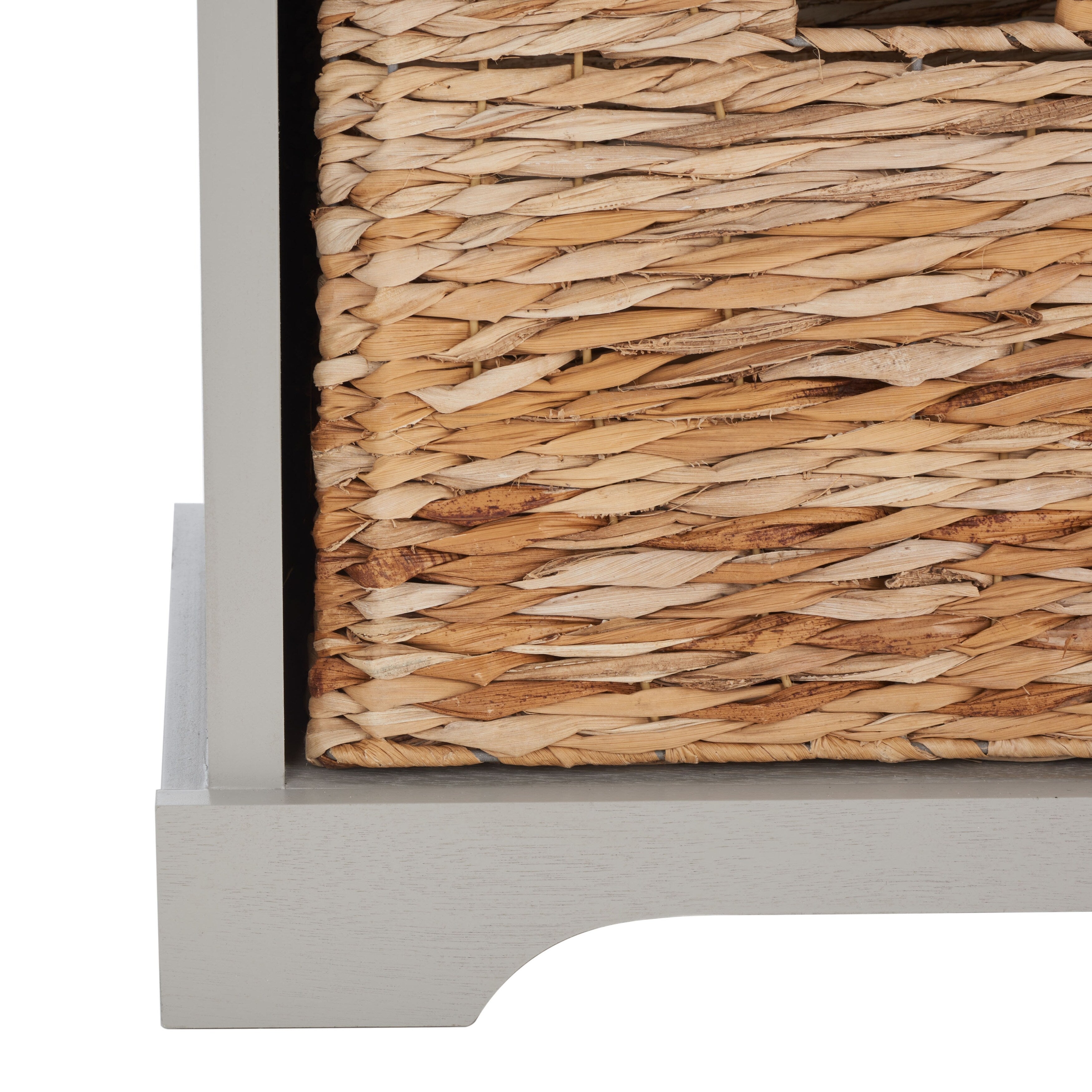 Banc de rangement tressé Euphemia marron SAFAVIEH - 33,5 x 16,1 x 19,9 - 34L x 16P x 20H