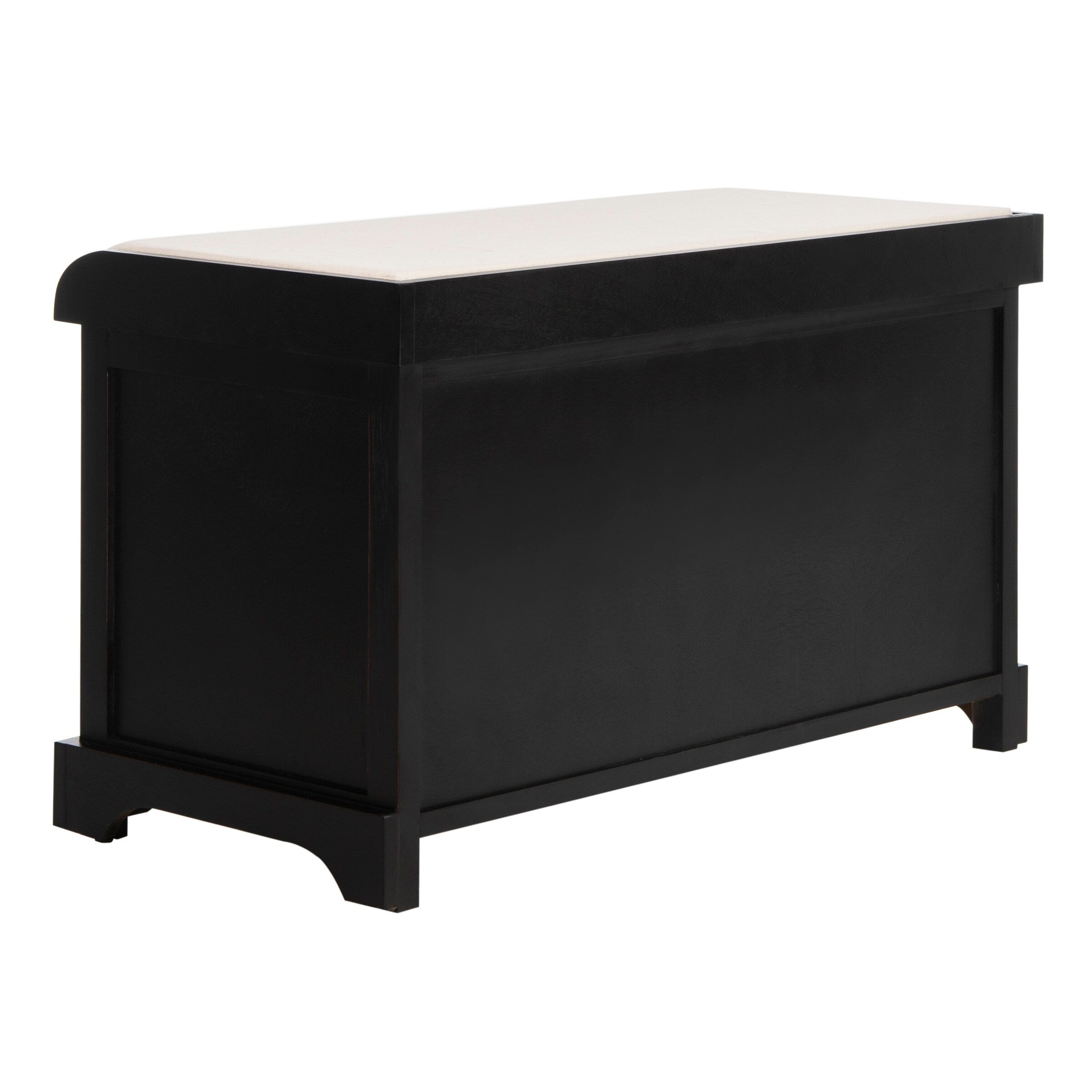 Banc de rangement tressé Euphemia marron SAFAVIEH - 33,5 x 16,1 x 19,9 - 34L x 16P x 20H