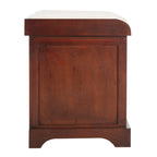 Banc de rangement tressé Euphemia marron SAFAVIEH - 33,5 x 16,1 x 19,9 - 34L x 16P x 20H