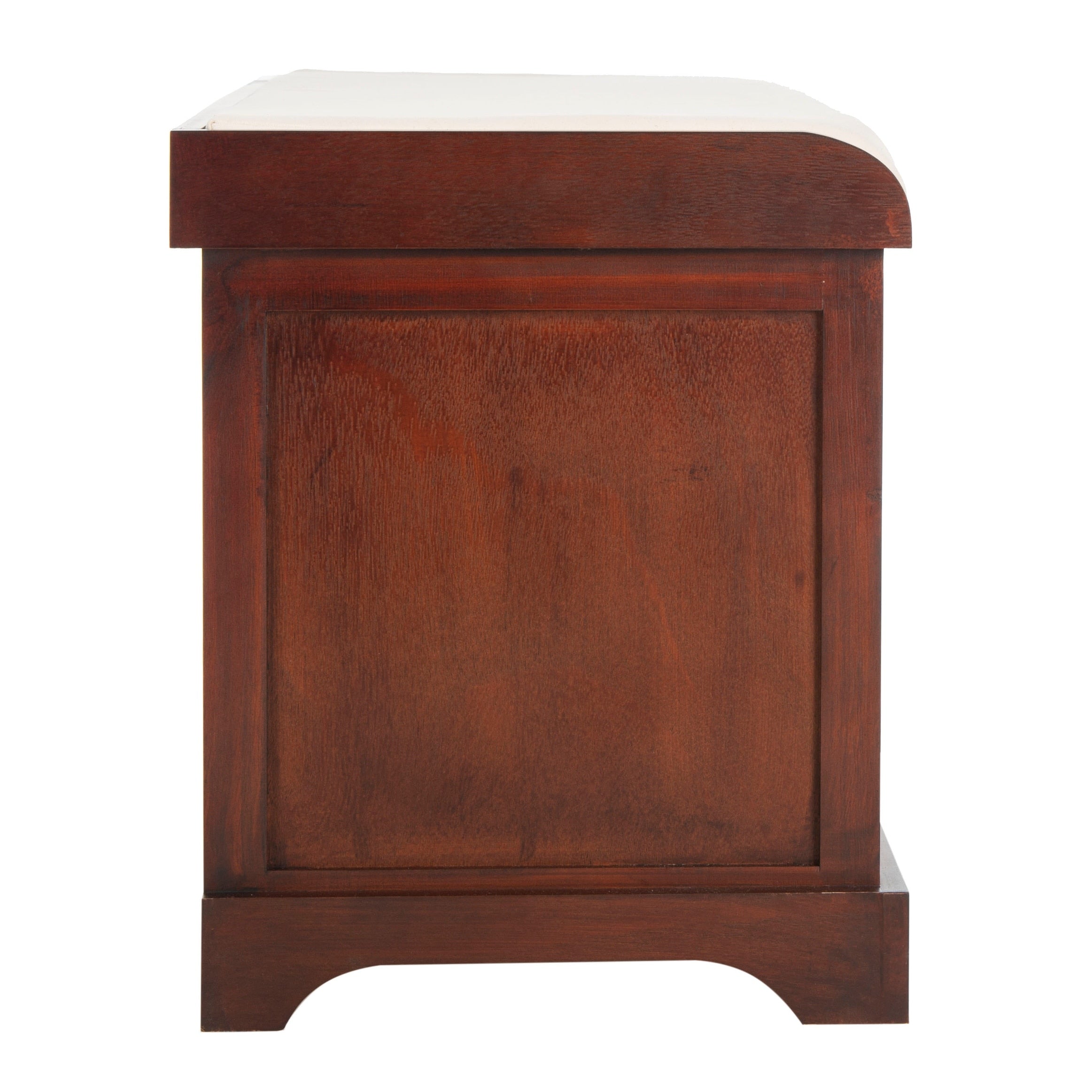 Banc de rangement tressé Euphemia marron SAFAVIEH - 33,5 x 16,1 x 19,9 - 34L x 16P x 20H
