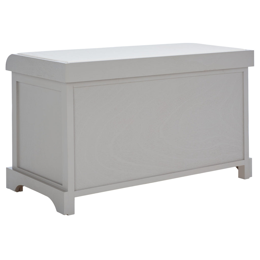 Banc de rangement tressé Euphemia marron SAFAVIEH - 33,5 x 16,1 x 19,9 - 34L x 16P x 20H