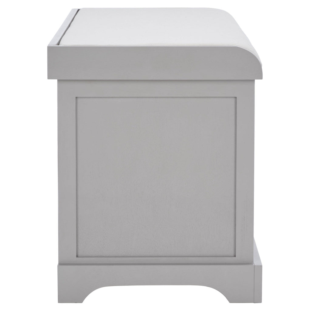 Banc de rangement tressé Euphemia marron SAFAVIEH - 33,5 x 16,1 x 19,9 - 34L x 16P x 20H