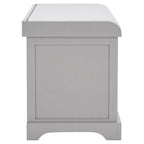 Banc de rangement tressé Euphemia marron SAFAVIEH - 33,5 x 16,1 x 19,9 - 34L x 16P x 20H
