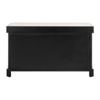 Banc de rangement tressé Euphemia marron SAFAVIEH - 33,5 x 16,1 x 19,9 - 34L x 16P x 20H
