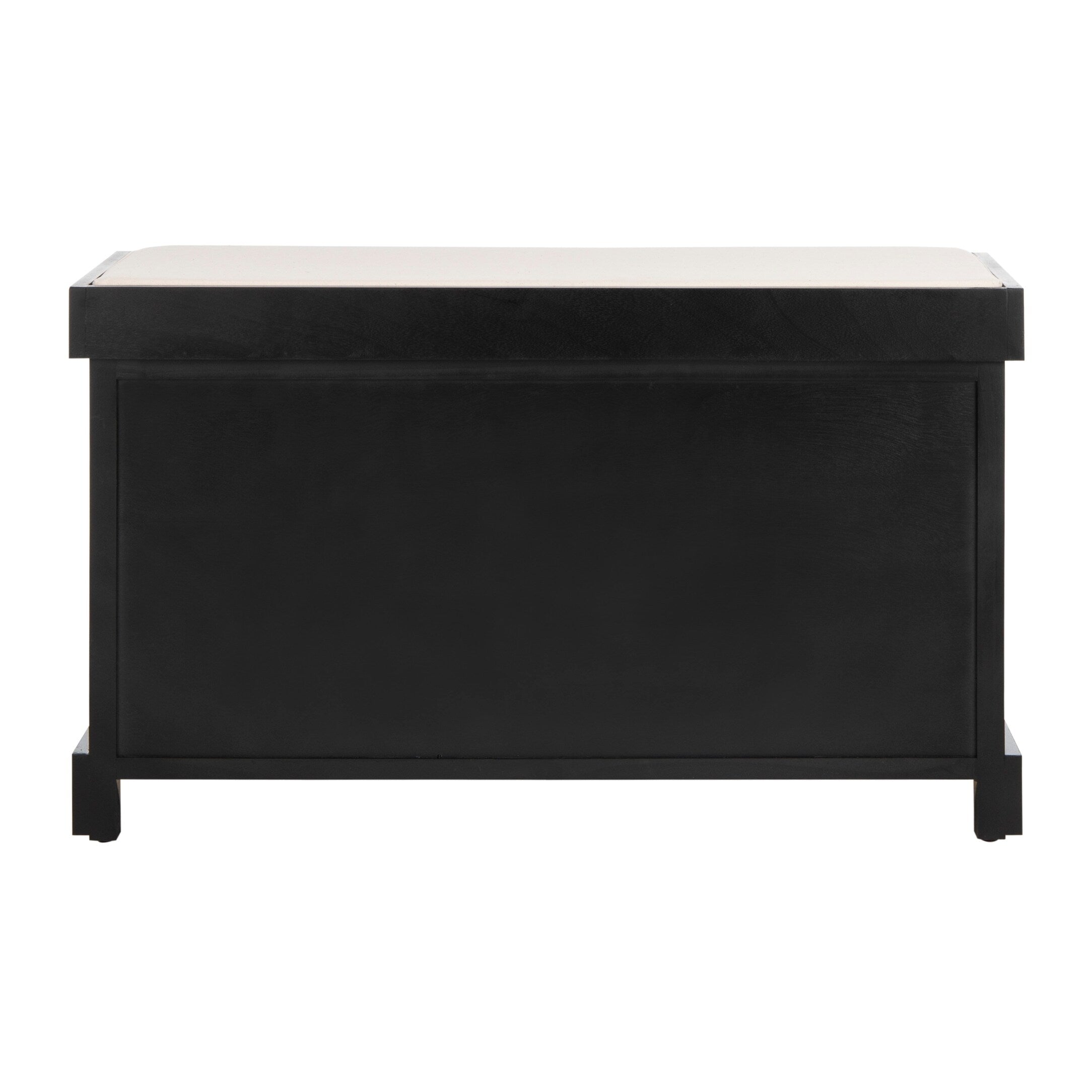 Banc de rangement tressé Euphemia marron SAFAVIEH - 33,5 x 16,1 x 19,9 - 34L x 16P x 20H