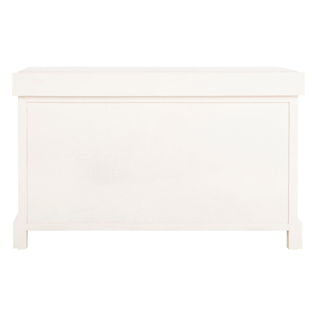 Banc de rangement tressé Euphemia marron SAFAVIEH - 33,5 x 16,1 x 19,9 - 34L x 16P x 20H