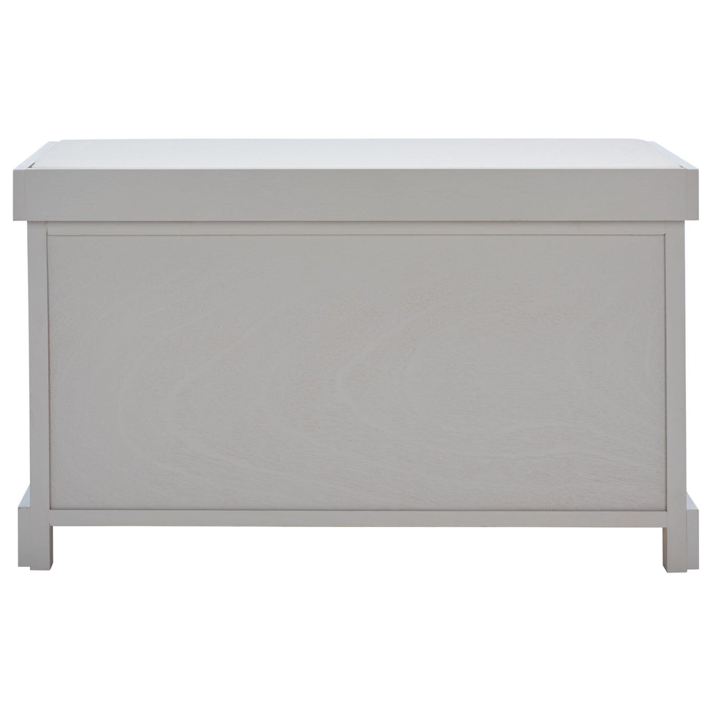 Banc de rangement tressé Euphemia marron SAFAVIEH - 33,5 x 16,1 x 19,9 - 34L x 16P x 20H
