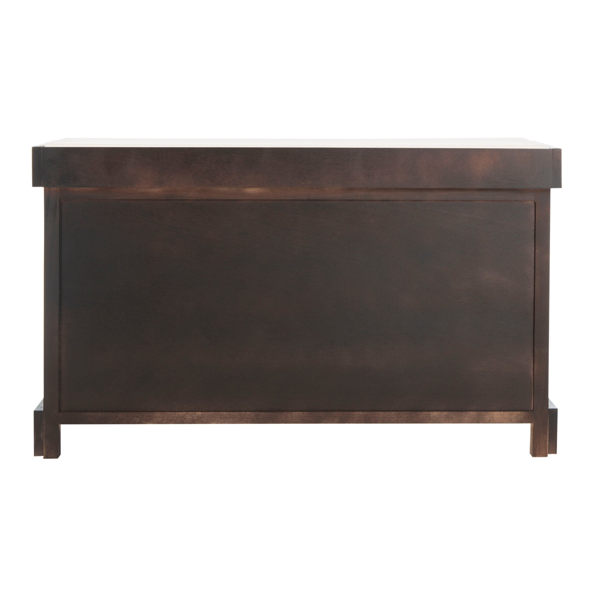 Banc de rangement tressé Euphemia marron SAFAVIEH - 33,5 x 16,1 x 19,9 - 34L x 16P x 20H