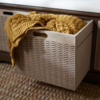 Banc de rangement à 3 tiroirs avec coussins SAFAVIEH Fiorello - 47,3 L x 15 L x 19 H - 47 L x 15 P x 19 H