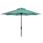Parasol d'extérieur à manivelle rayé SAFAVIEH Hadire Inside Out de 9 pieds