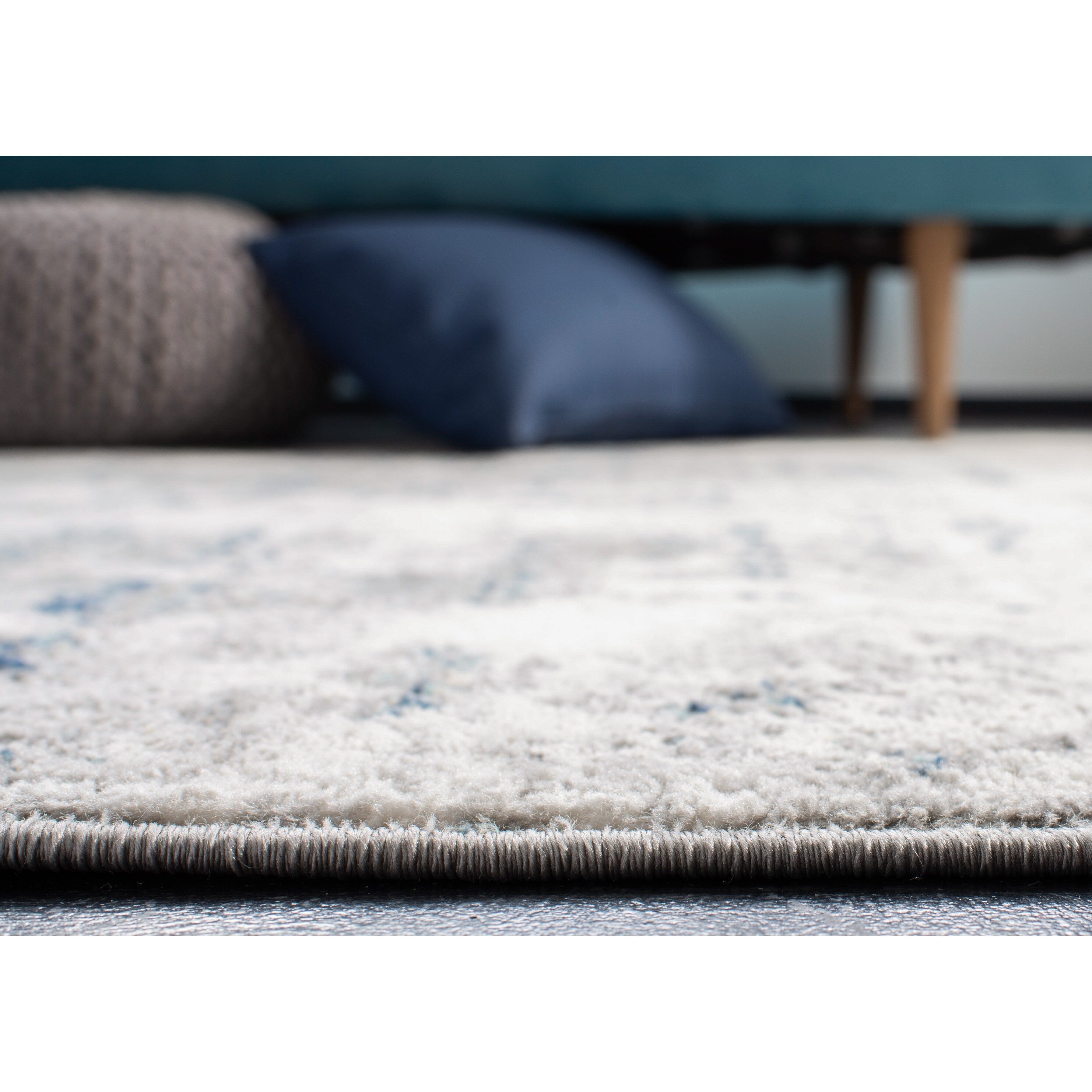 Tapis abstrait moderne SAFAVIEH Jasper Shreya - Gris/Bleu - 8' x 10'