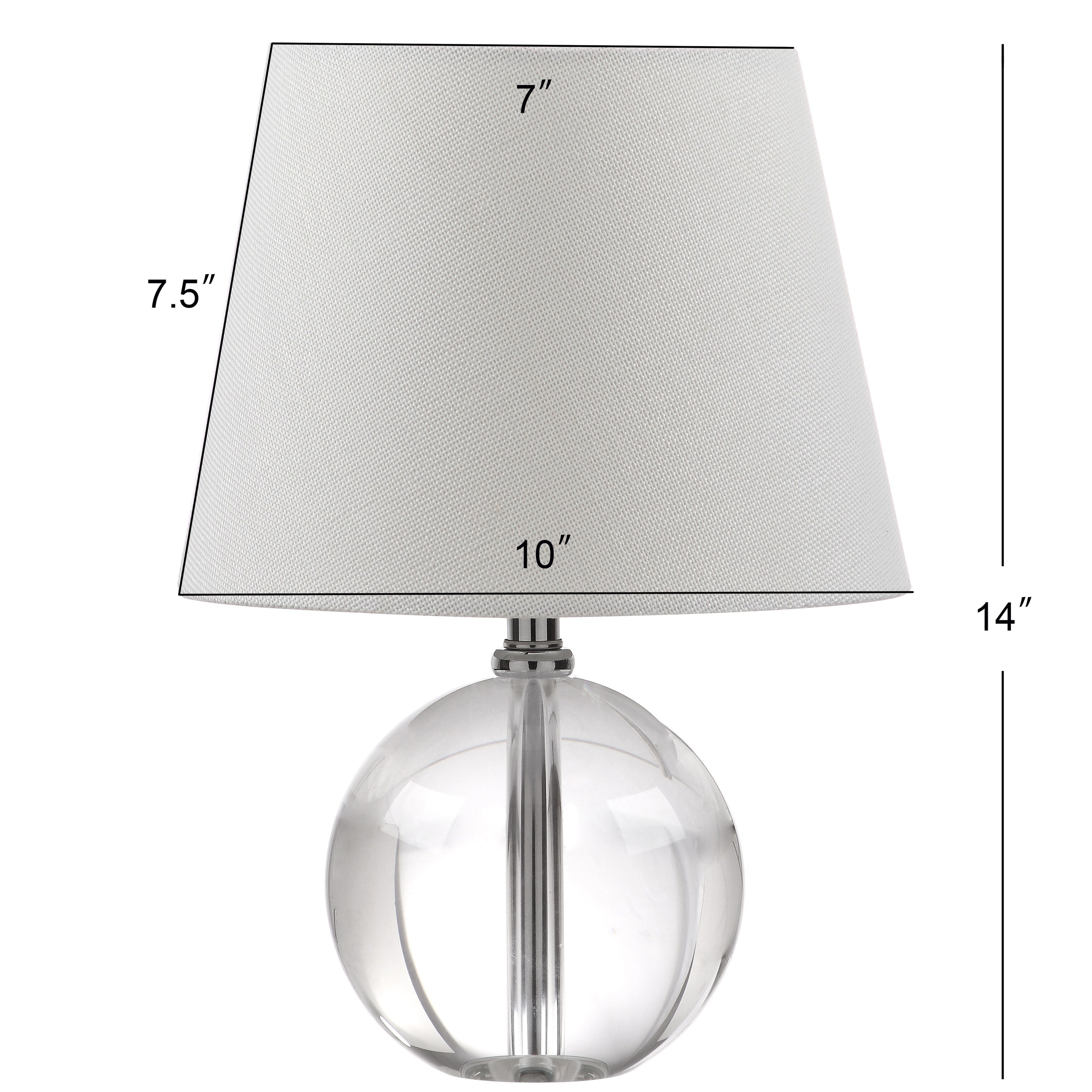 Lampe de table en marbre SAFAVIEH Lighting Chastity 14 pouces - 10 x 10 x 14 - 10 L x 10 P x 14 H