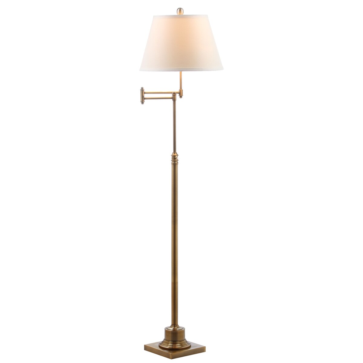 Lampadaire pivotant doré SAFAVIEH Lighting Tracee de 60 pouces - 16 x 16 x 54,5-68,5 - 16 L x 16 P x 69 H