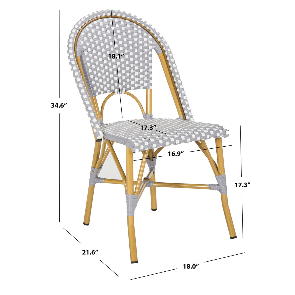 Chaise de salle à manger empilable SAFAVIEH Marolyn (lot de 2) - 18 L x 22 P x 35 H