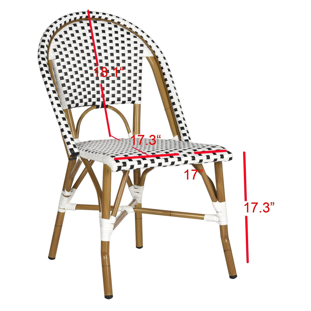 Chaise de salle à manger empilable SAFAVIEH Marolyn (lot de 2) - 18 L x 22 P x 35 H
