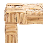 Console en rotin Mindel SAFAVIEH - 51 L x 14 P x 32 H