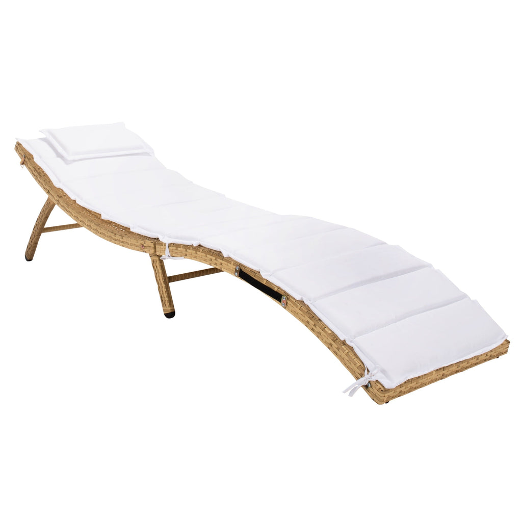 Ensemble de chaises longues d'extérieur Blaguna 3 pièces SAFAVIEH - 83 L x 20 P x 24 H