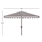 Parapluie rond à manivelle SAFAVIEH Outdoor Jaylee 11 pieds