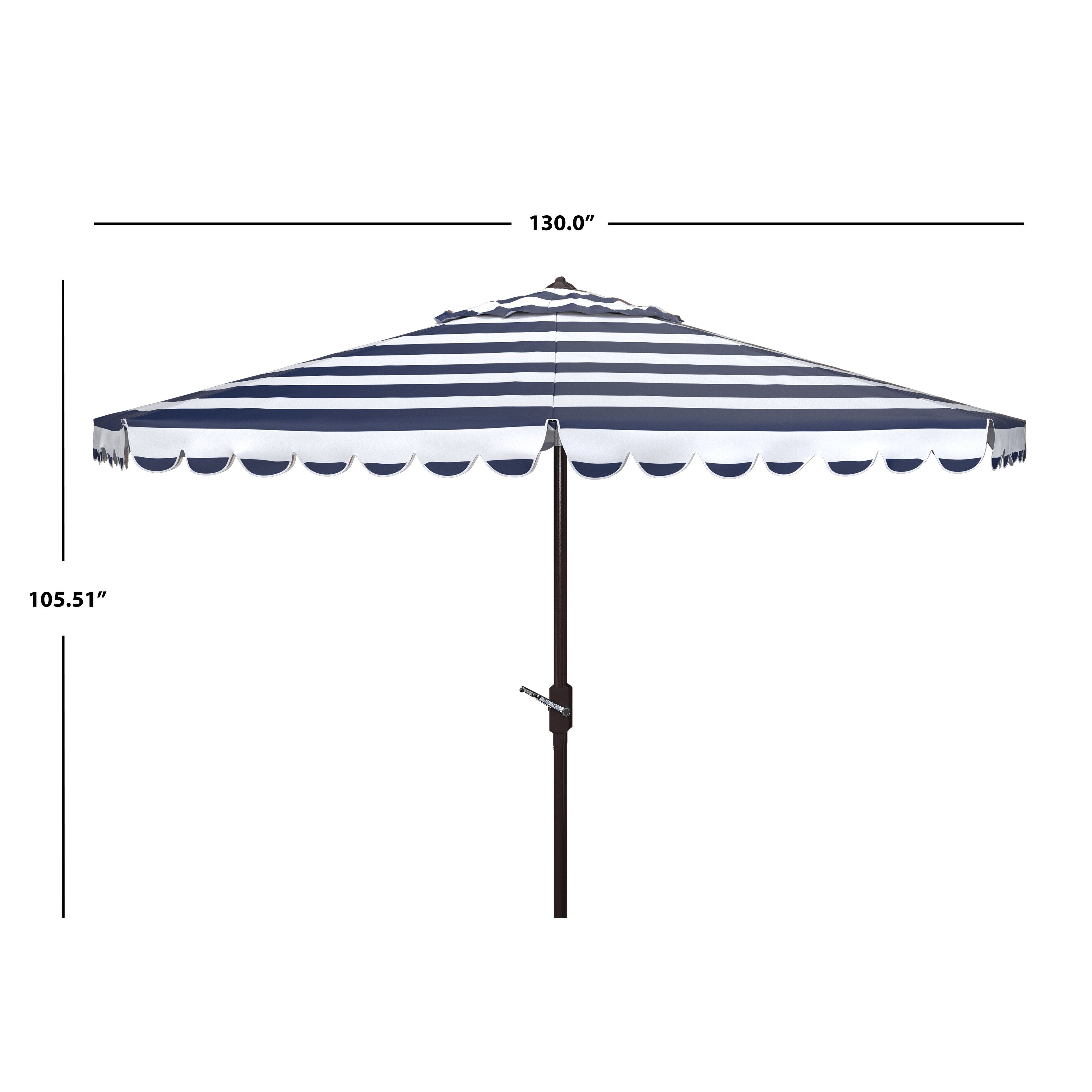 Parapluie rond à manivelle SAFAVIEH Outdoor Jaylee 11 pieds
