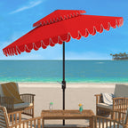 Parasol double toit SAFAVIEH Outdoor Kjerstin Valance 9 pieds