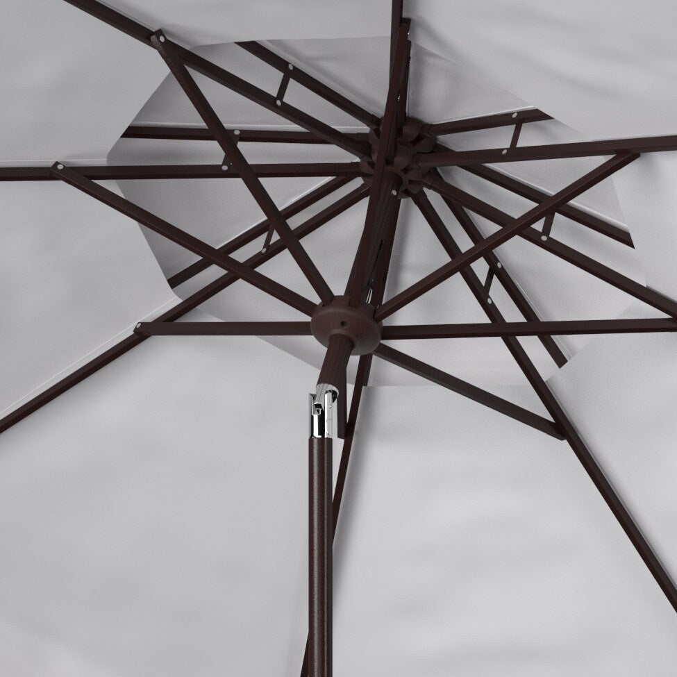 Parasol de marché double SAFAVIEH Outdoor Livia 9 pieds, base non incluse