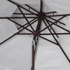 Parasol de marché double SAFAVIEH Outdoor Livia 9 pieds, base non incluse