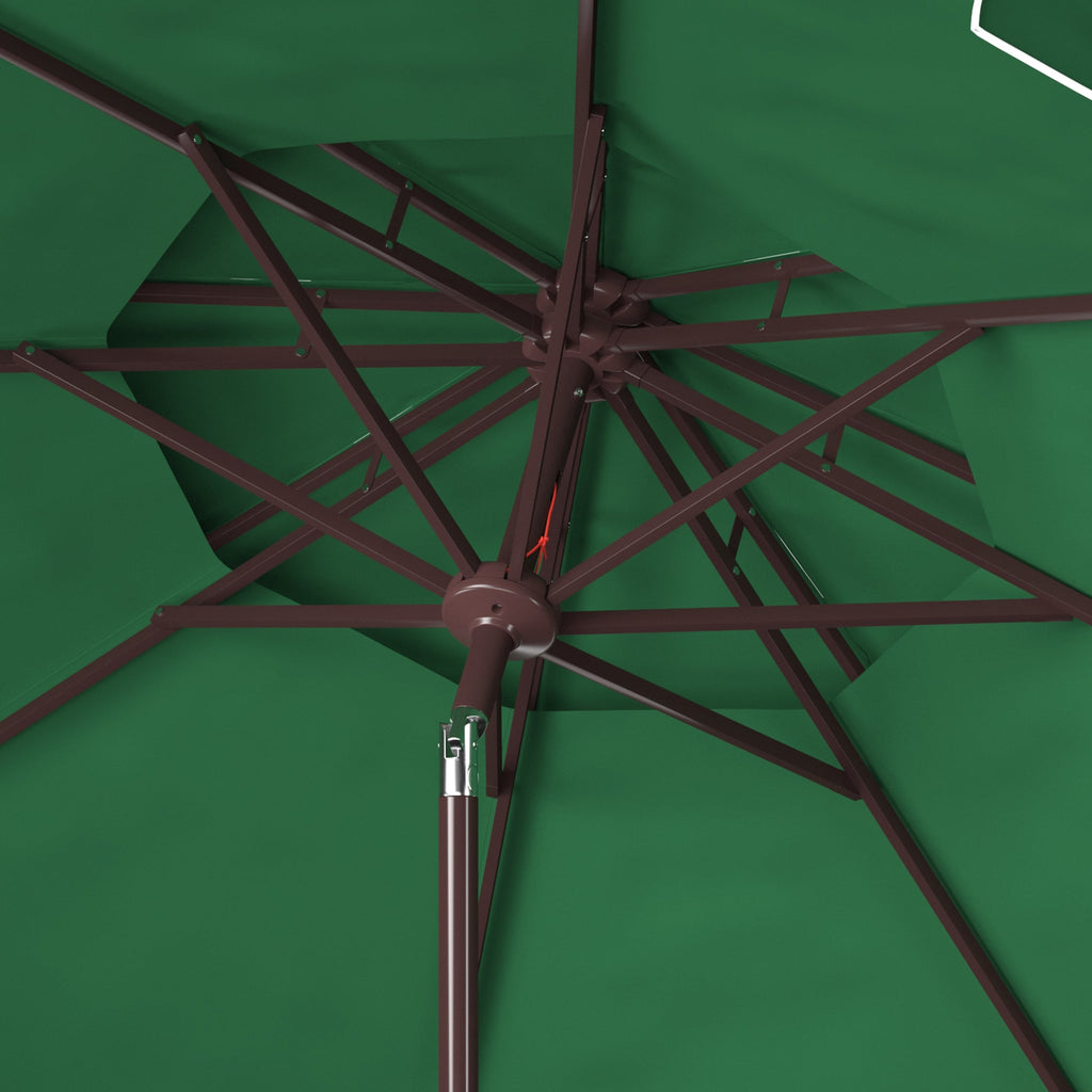 Parasol de marché double SAFAVIEH Outdoor Livia 9 pieds, base non incluse