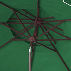 Parasol de marché double SAFAVIEH Outdoor Livia 9 pieds, base non incluse