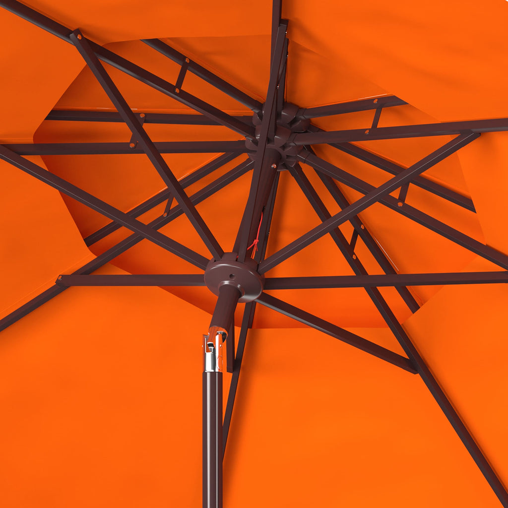 Parasol de marché double SAFAVIEH Outdoor Livia 9 pieds, base non incluse
