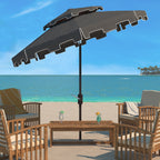 Parasol de marché double SAFAVIEH Outdoor Livia 9 pieds, base non incluse