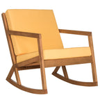 Chaise à bascule d'extérieur Makaila de SAFAVIEH avec coussin - 26 L x 31 P x 38 H
