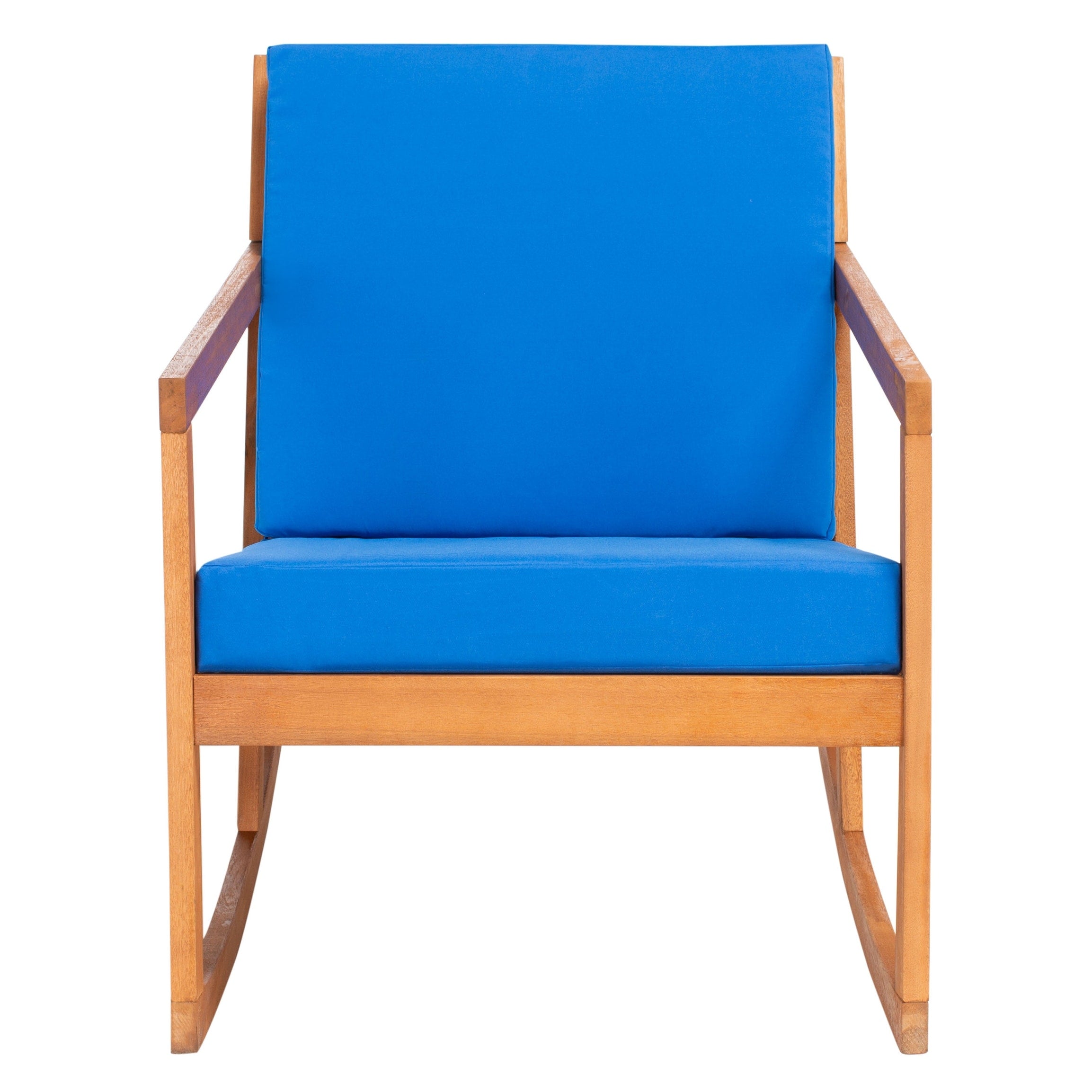 Chaise à bascule d'extérieur Makaila de SAFAVIEH avec coussin - 26 L x 31 P x 38 H