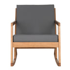 Chaise à bascule d'extérieur Makaila de SAFAVIEH avec coussin - 26 L x 31 P x 38 H
