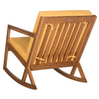 Chaise à bascule d'extérieur Makaila de SAFAVIEH avec coussin - 26 L x 31 P x 38 H