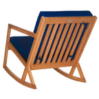 Chaise à bascule d'extérieur Makaila de SAFAVIEH avec coussin - 26 L x 31 P x 38 H