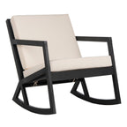Chaise à bascule d'extérieur Makaila de SAFAVIEH avec coussin - 26 L x 31 P x 38 H