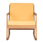 Chaise à bascule d'extérieur Makaila de SAFAVIEH avec coussin - 26 L x 31 P x 38 H