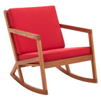 Chaise à bascule d'extérieur Makaila de SAFAVIEH avec coussin - 26 L x 31 P x 38 H