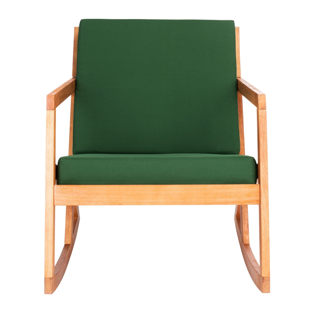Chaise à bascule d'extérieur Makaila de SAFAVIEH avec coussin - 26 L x 31 P x 38 H