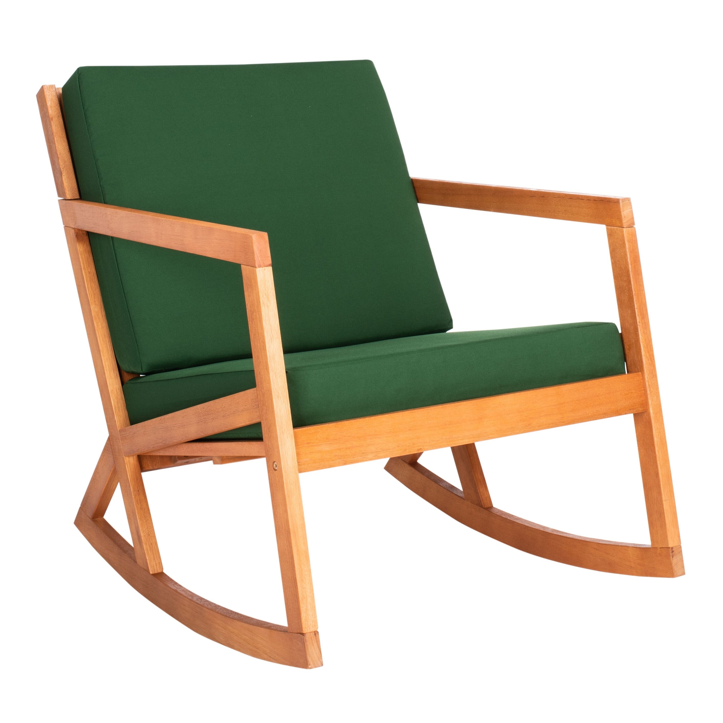 Chaise à bascule d'extérieur Makaila de SAFAVIEH avec coussin - 26 L x 31 P x 38 H