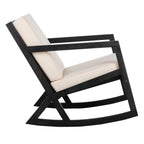 Chaise à bascule d'extérieur Makaila de SAFAVIEH avec coussin - 26 L x 31 P x 38 H