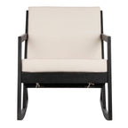 Chaise à bascule d'extérieur Makaila de SAFAVIEH avec coussin - 26 L x 31 P x 38 H