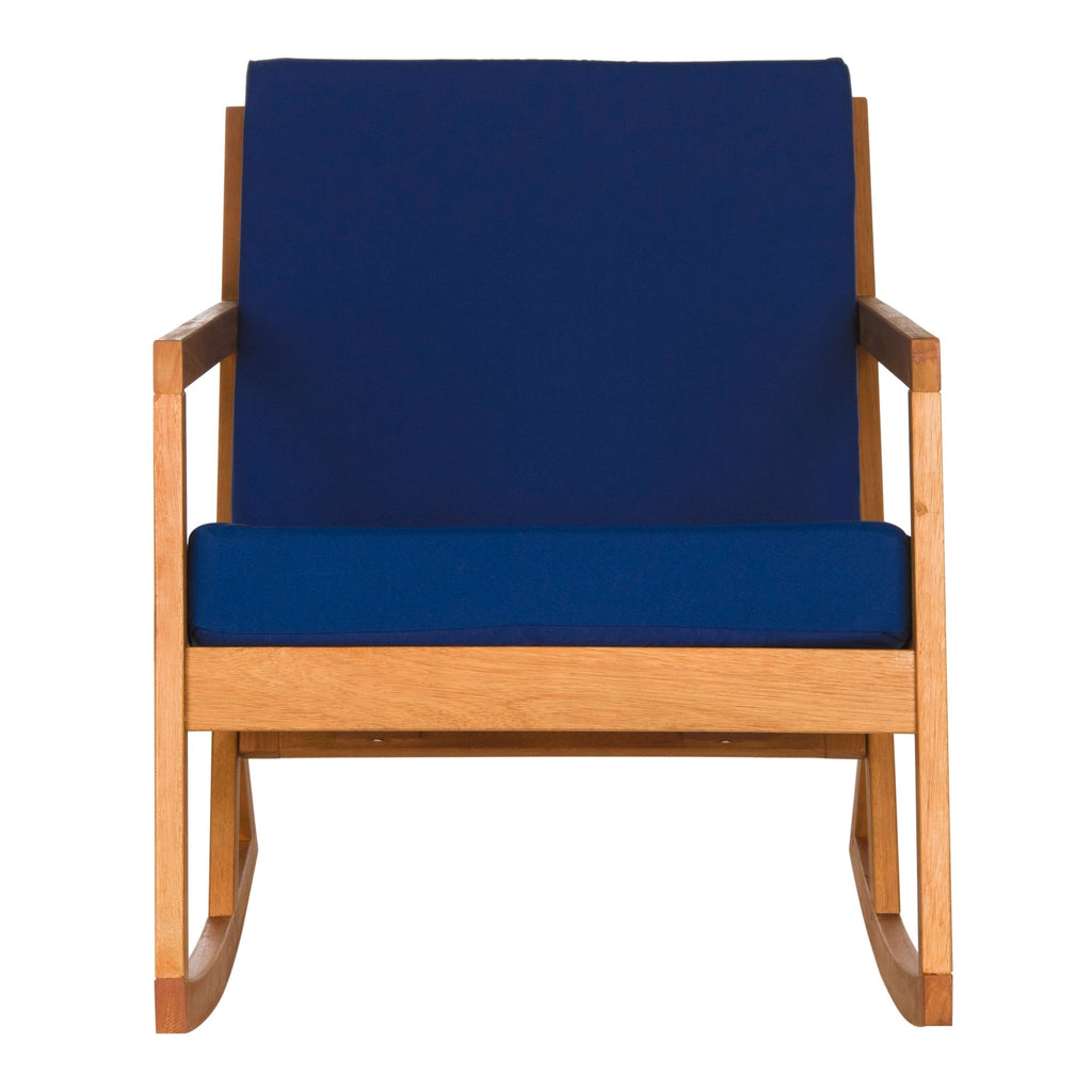 Chaise à bascule d'extérieur Makaila de SAFAVIEH avec coussin - 26 L x 31 P x 38 H