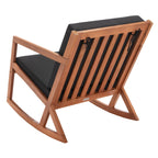 Chaise à bascule d'extérieur Makaila de SAFAVIEH avec coussin - 26 L x 31 P x 38 H