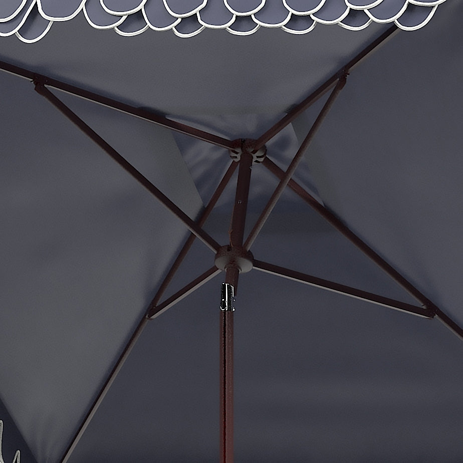 Parasol carré d'extérieur SAFAVIEH Naima Valance de 7,5 pieds