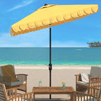 Parasol carré d'extérieur SAFAVIEH Naima Valance de 7,5 pieds