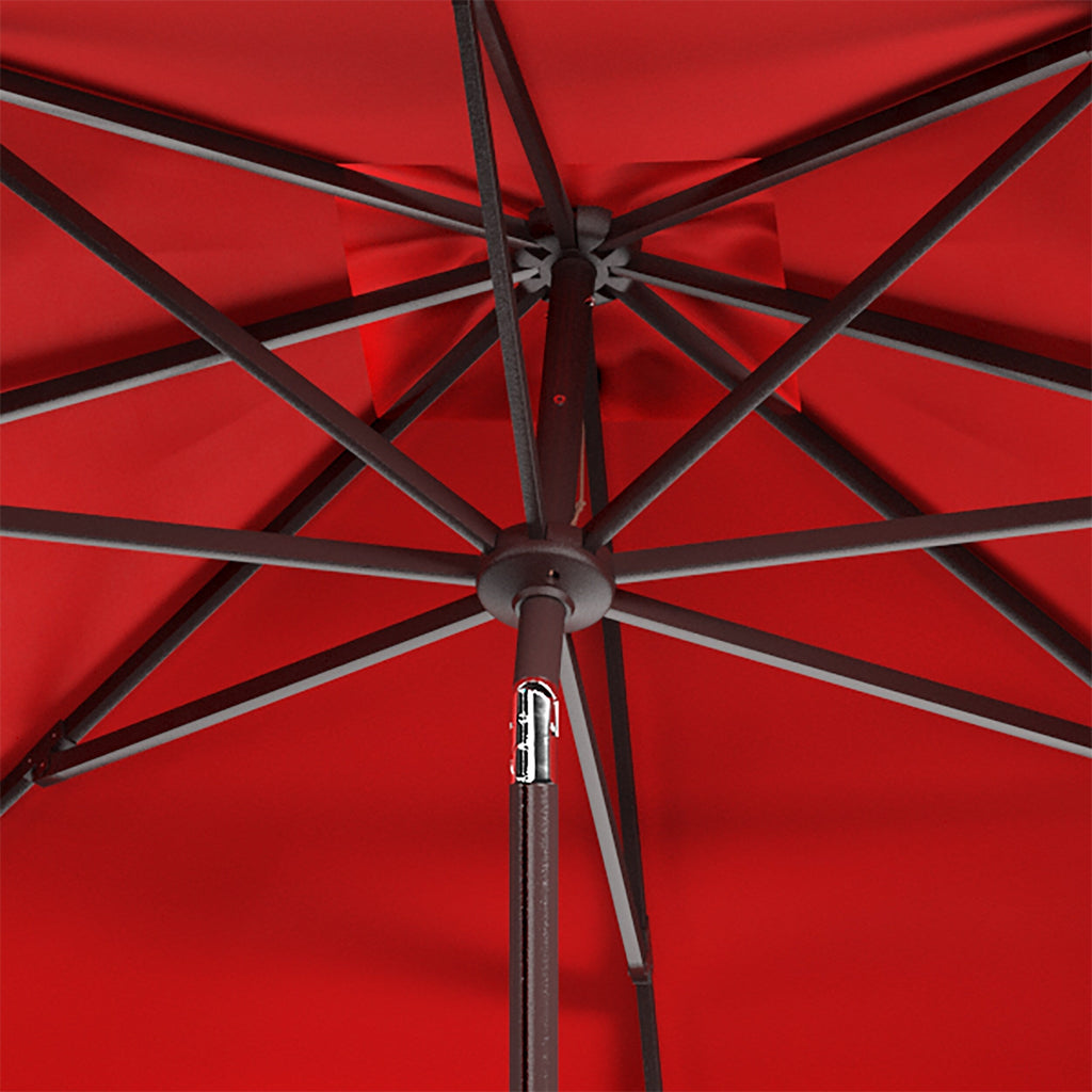 Parasol carré d'extérieur SAFAVIEH Naima Valance de 7,5 pieds