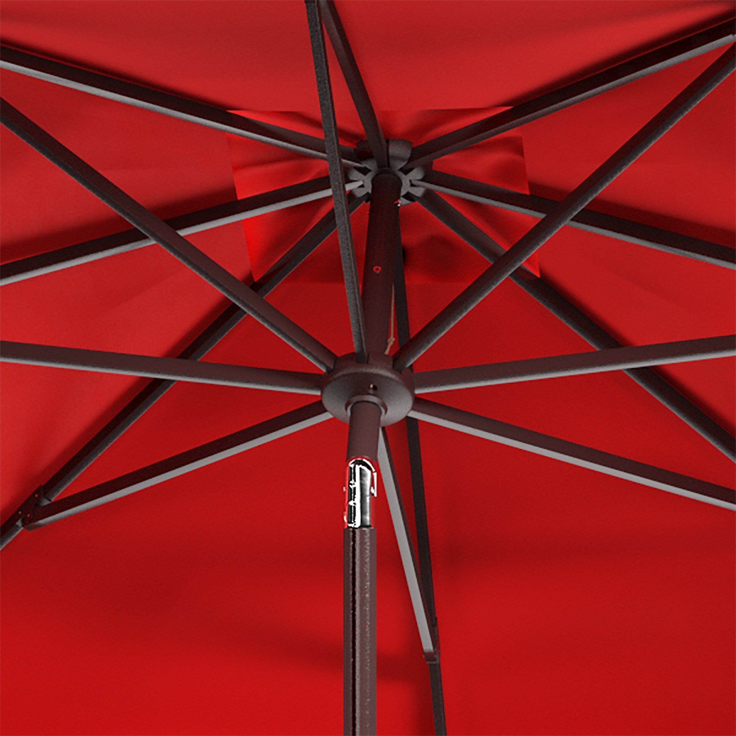 Parasol carré d'extérieur SAFAVIEH Naima Valance de 7,5 pieds