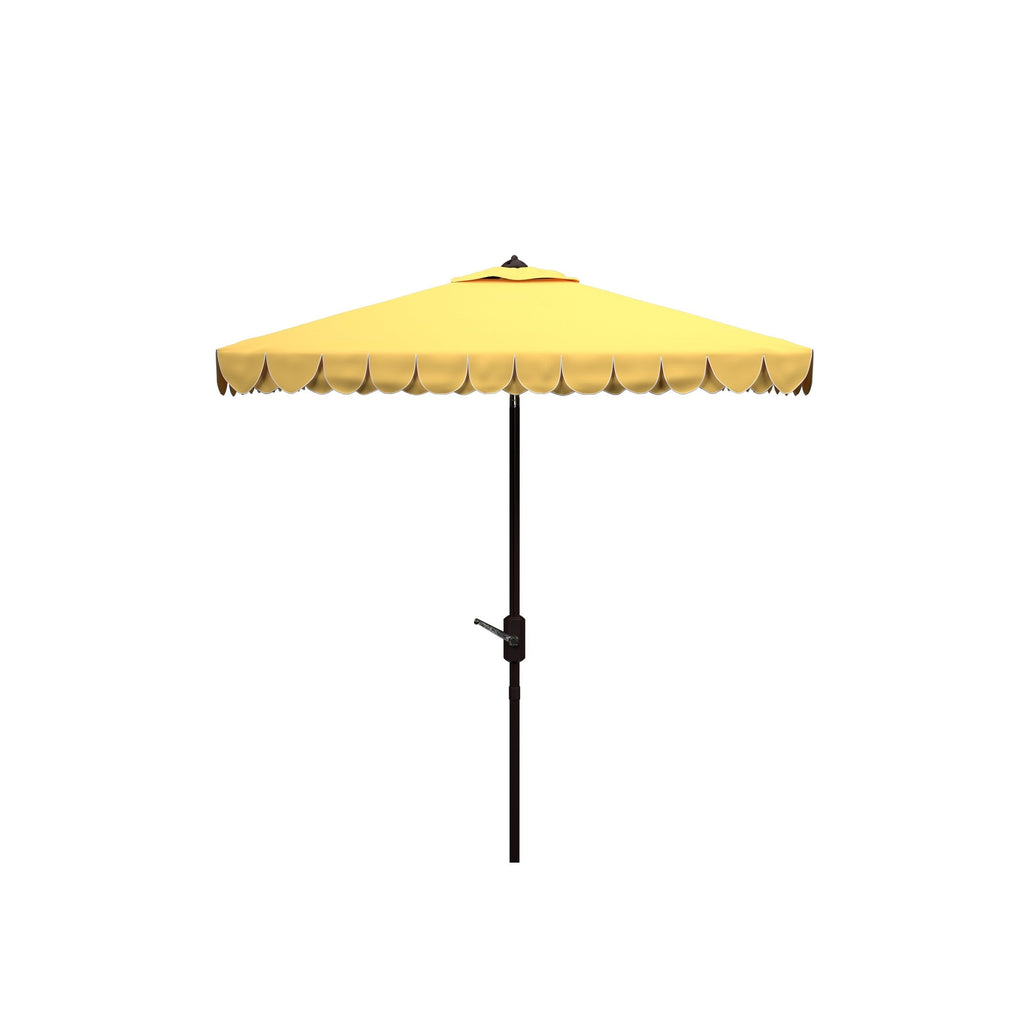 Parasol carré d'extérieur SAFAVIEH Naima Valance de 7,5 pieds