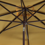 Parasol carré d'extérieur SAFAVIEH Naima Valance de 7,5 pieds